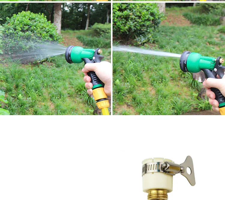 8 Pattern Garden Water Guns Hose Nozzle Multifunctional Irrigation Car Washing Yard Water Sprayer Pipe Tube Nozzle Sprinkler To