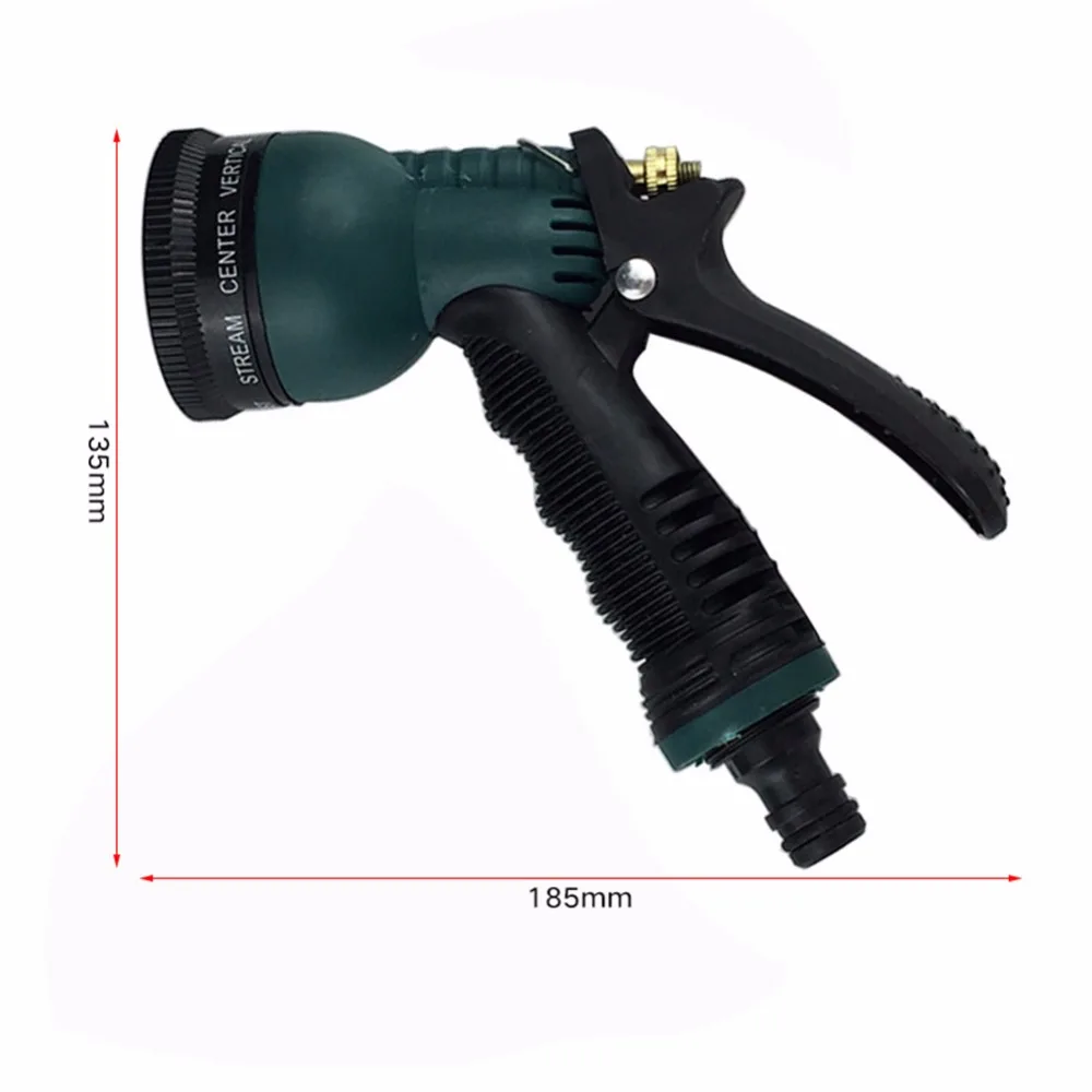 8 Pattern Garden Water Guns Hose Nozzle Multifunctional Irrigation Car Washing Yard Water Sprayer Pipe Tube Nozzle Sprinkler To