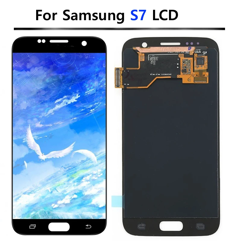S7 Display For SAMSUNG GALAXY S7 G930F G930A LCD Display Touch Screen Digitizer Assembly Replacement Parts