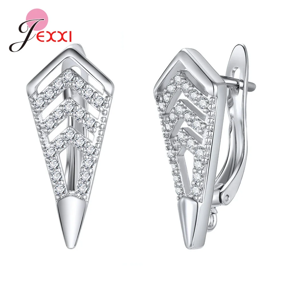 New Statement 925 Sterling Silver DIY Earrings Clasps Hooks Woman Handmade Jewelry Making Accessoru Fashion Design Cubic Zircon