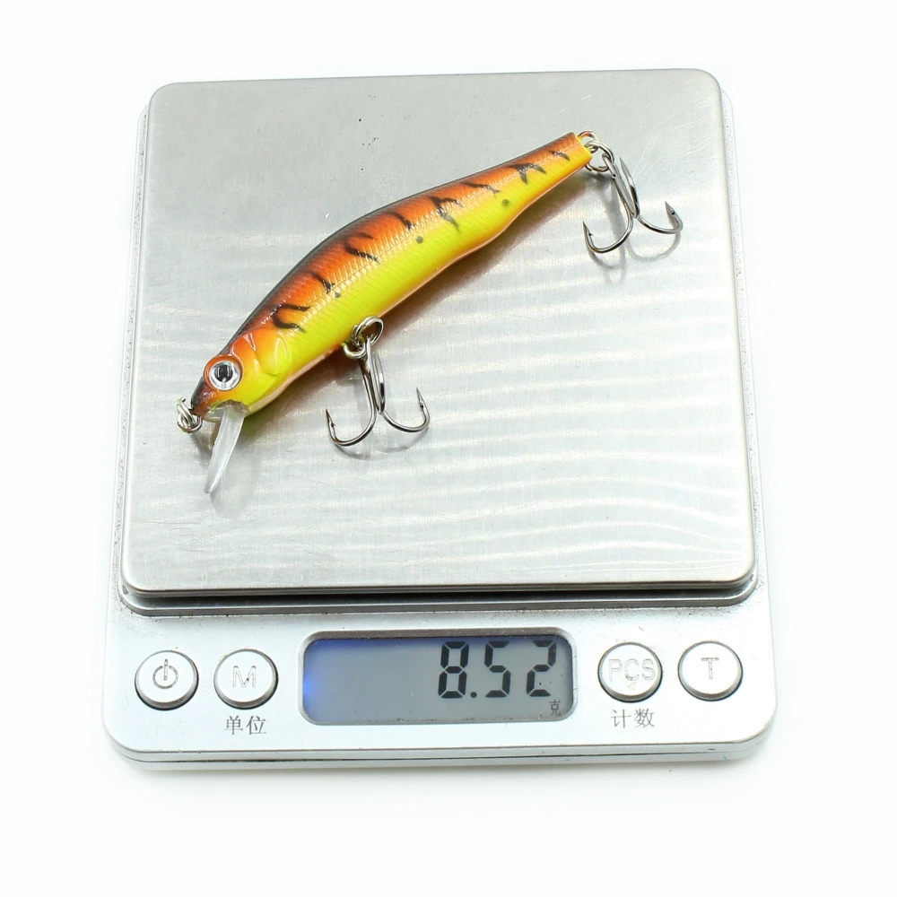 1pcs sinking Minnow Fishing Lure Wobblers Hard Artificial Bait 3D Eyes 8cm 8.5g High Quality Crankbait Plastic Baits Fish Pesca
