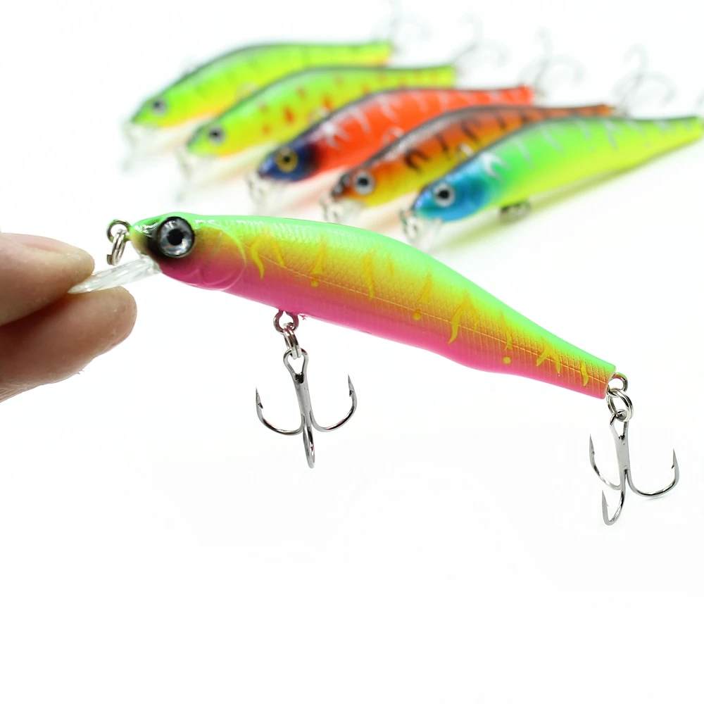 1pcs sinking Minnow Fishing Lure Wobblers Hard Artificial Bait 3D Eyes 8cm 8.5g High Quality Crankbait Plastic Baits Fish Pesca