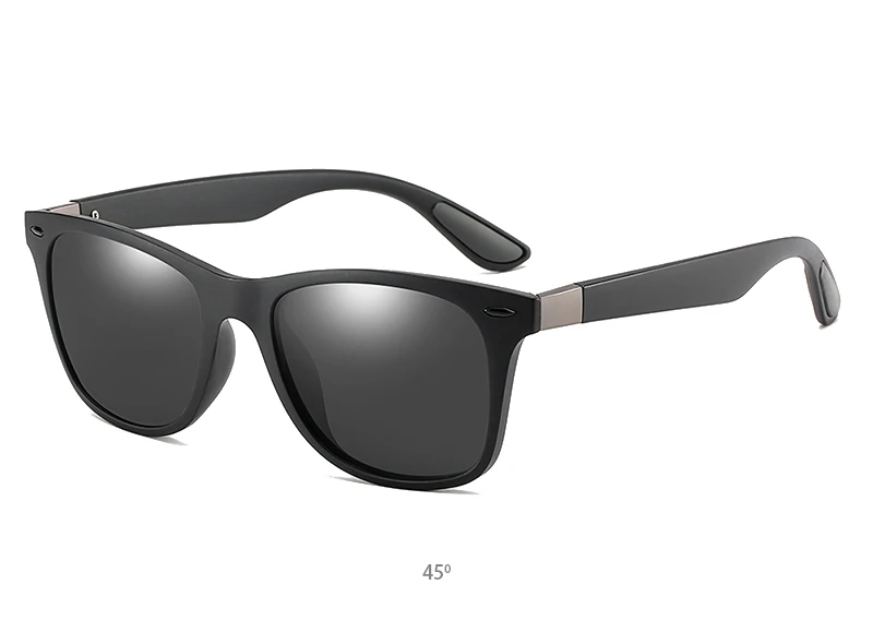 Hot Sale Polarized Sunglasses Men Women Classic Square Plastic Driving Sun Glasses Male Fashion Black Travelling Shades UV400