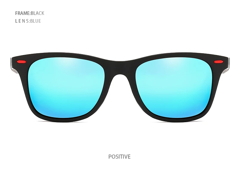 Hot Sale Polarized Sunglasses Men Women Classic Square Plastic Driving Sun Glasses Male Fashion Black Travelling Shades UV400