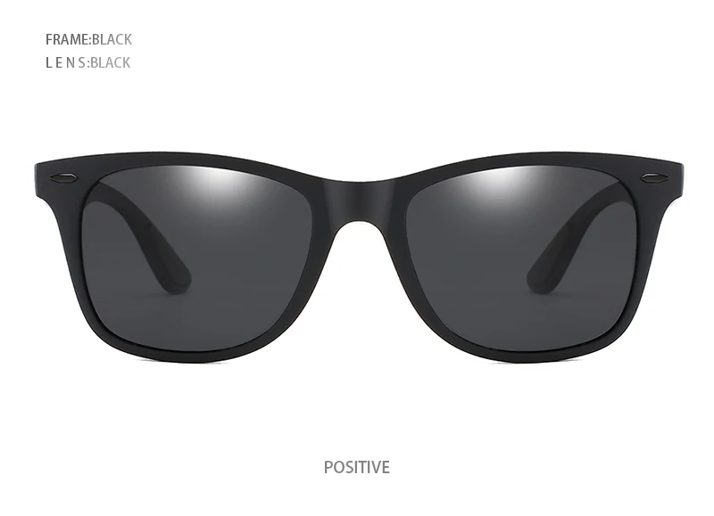 Hot Sale Polarized Sunglasses Men Women Classic Square Plastic Driving Sun Glasses Male Fashion Black Travelling Shades UV400