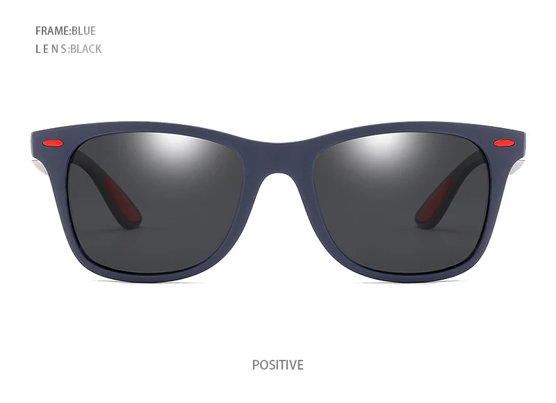 Hot Sale Polarized Sunglasses Men Women Classic Square Plastic Driving Sun Glasses Male Fashion Black Travelling Shades UV400
