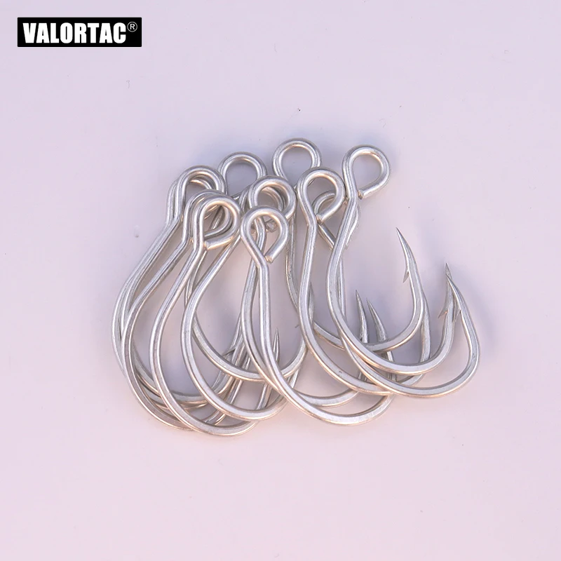 Inline Single Hook Big Eye Single Hook Replace the Treble Hook 12pcs/Pack Fish Hooks for Live Bait Single Fishing Hooks