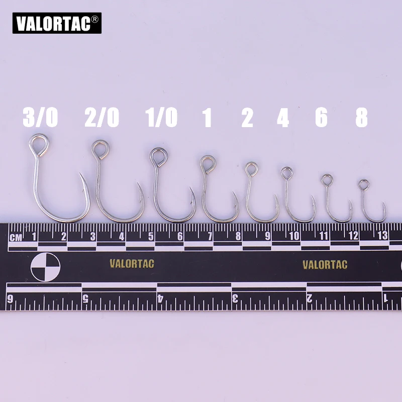 Inline Single Hook Big Eye Single Hook Replace the Treble Hook 12pcs/Pack Fish Hooks for Live Bait Single Fishing Hooks