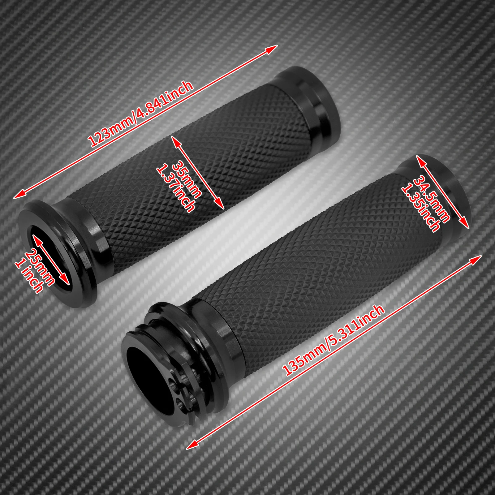 Motorcycle 1"25mm Hand Grips Handle Bar For Harley Touring Road Street Glide Sportster 883 1200 72 XL Dyna VRSC Softail Custom