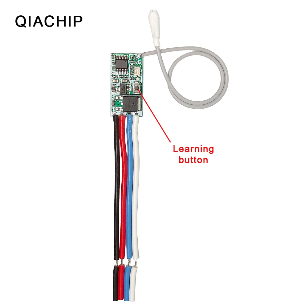 QIACHIP 433 MHz Wireless Remote Control Switch Receiver Module 3.6V 12V 24V and 433 MHz Transmitter Remote Control For Light LED