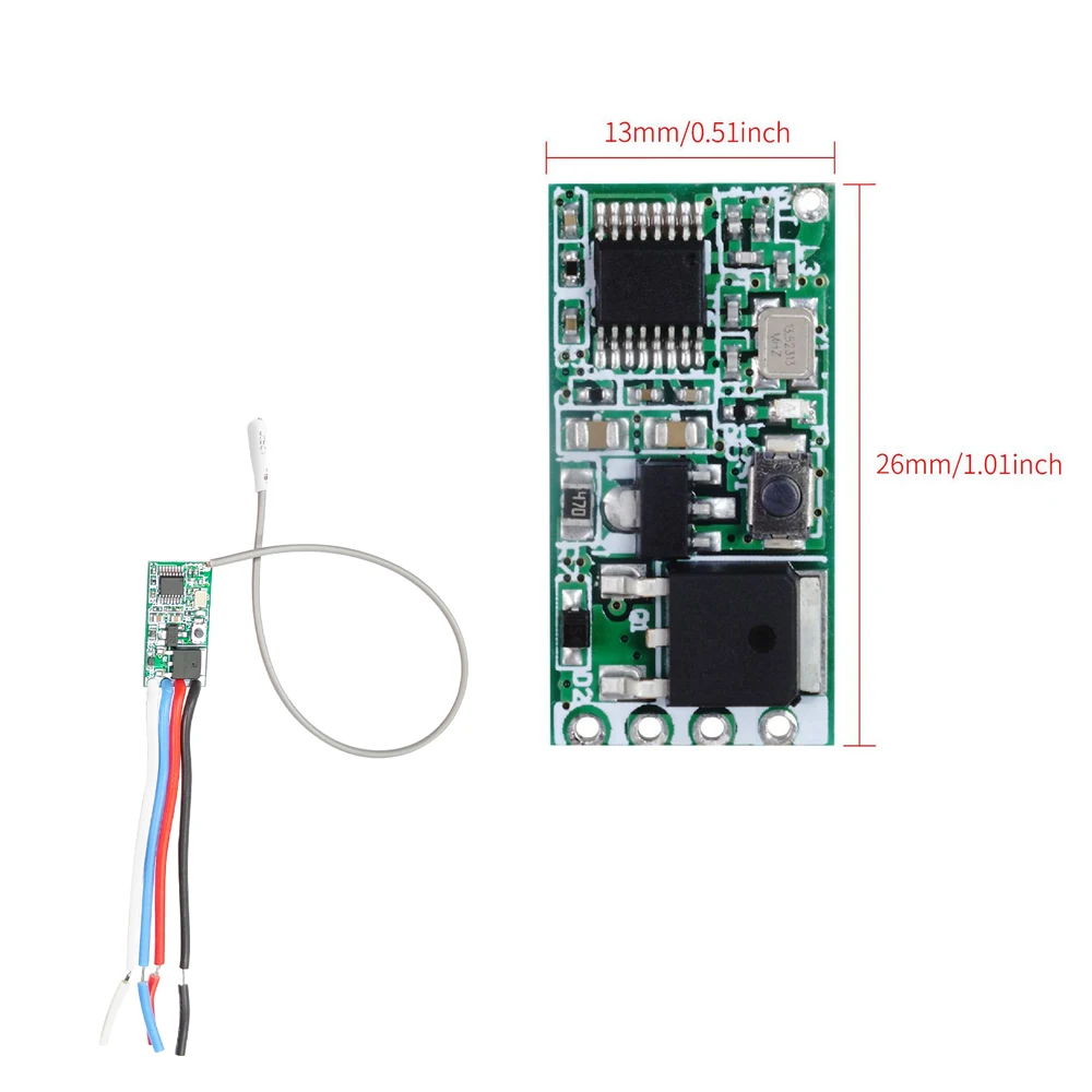 QIACHIP 433 MHz Wireless Remote Control Switch Receiver Module 3.6V 12V 24V and 433 MHz Transmitter Remote Control For Light LED