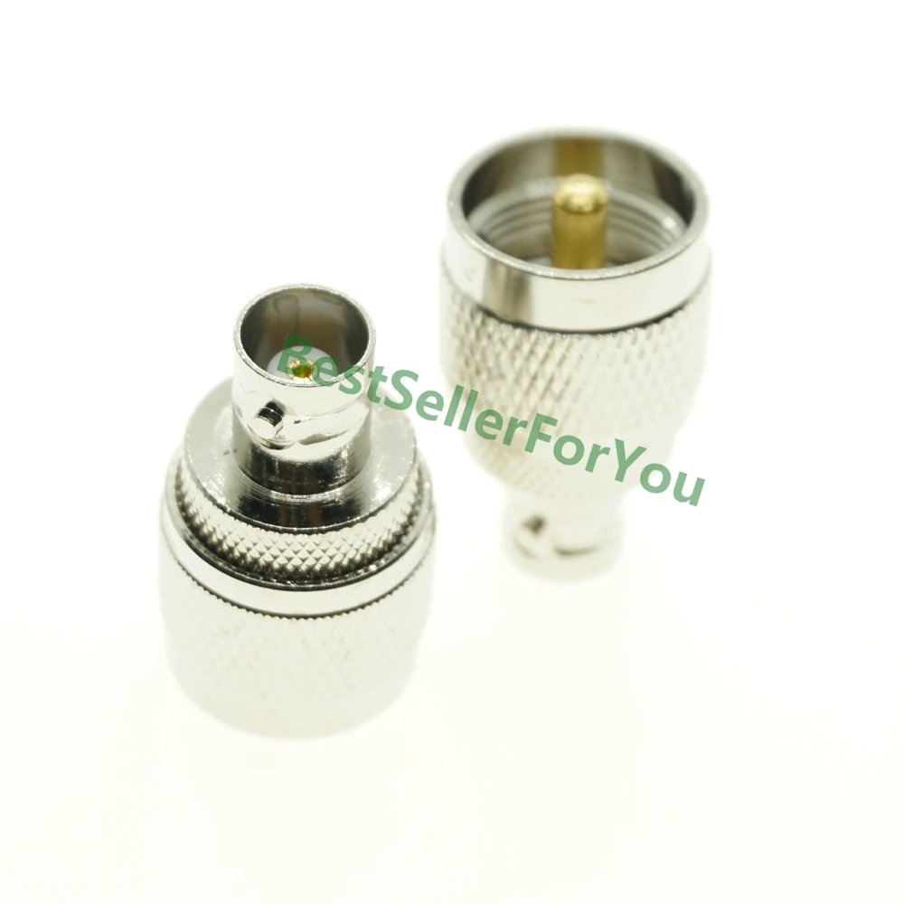 UHF SO239 PL259 TO UHF BNC N SMA SO239 PL259 male female flange mount angle RF Coaxial Coax Connector Adapter Brass Converter