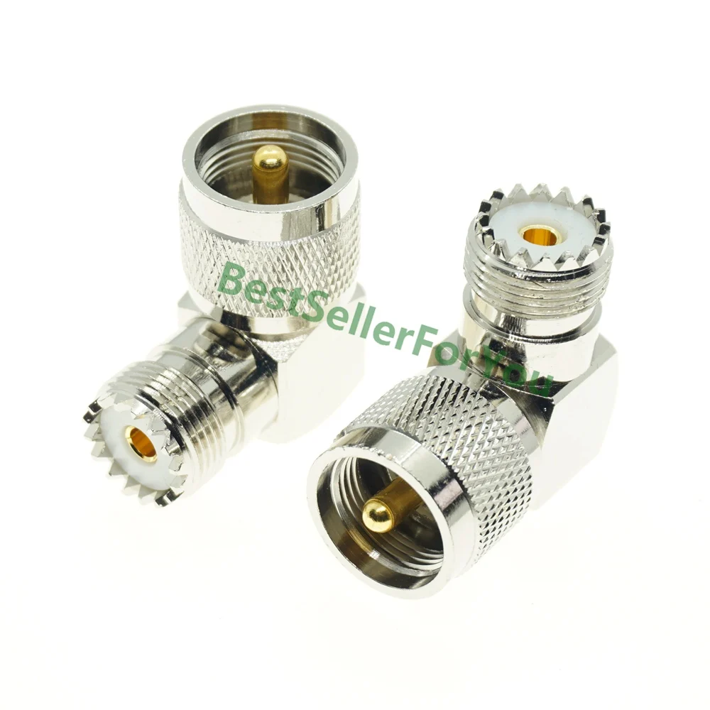 UHF SO239 PL259 TO UHF BNC N SMA SO239 PL259 male female flange mount angle RF Coaxial Coax Connector Adapter Brass Converter