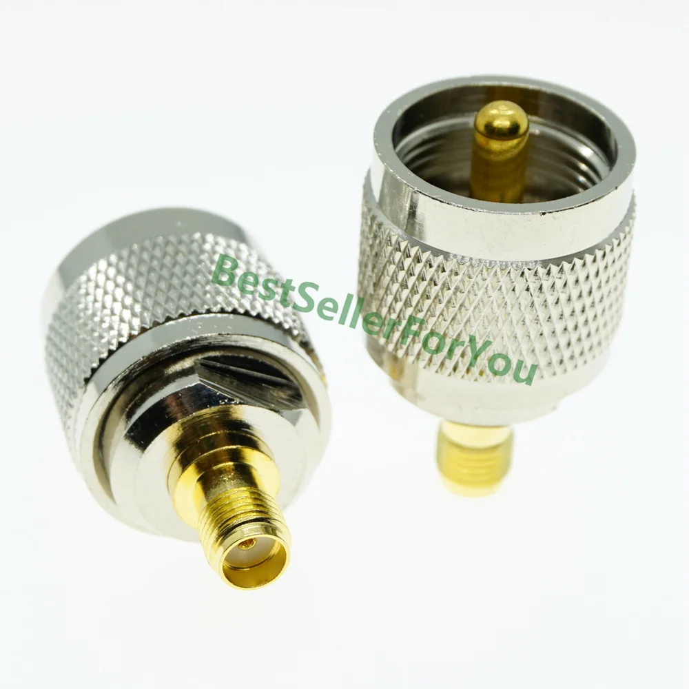UHF SO239 PL259 TO UHF BNC N SMA SO239 PL259 male female flange mount angle RF Coaxial Coax Connector Adapter Brass Converter
