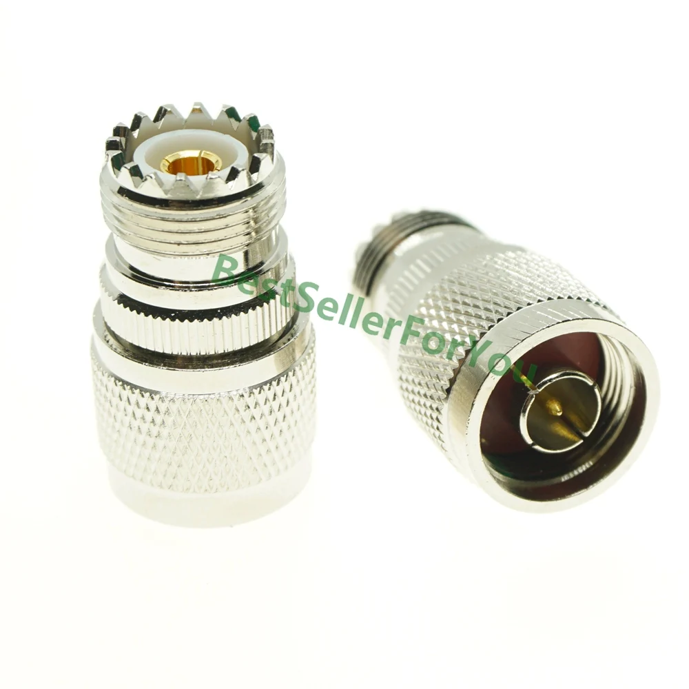 UHF SO239 PL259 TO UHF BNC N SMA SO239 PL259 male female flange mount angle RF Coaxial Coax Connector Adapter Brass Converter