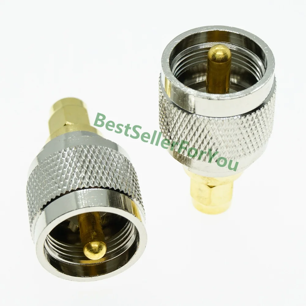 UHF SO239 PL259 TO UHF BNC N SMA SO239 PL259 male female flange mount angle RF Coaxial Coax Connector Adapter Brass Converter