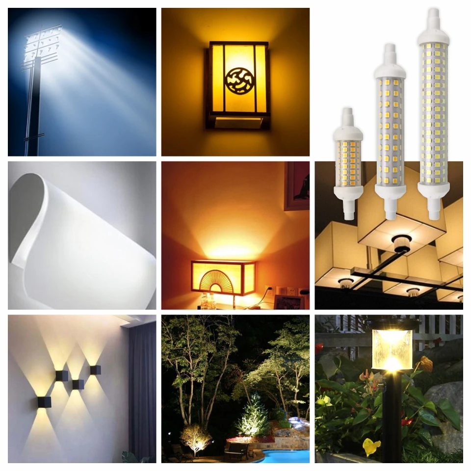 R7S LED 78mm 118mm 135mm R7S Light Bulb 6W 9W 12W SMD 2835 Lampada LED Lamp 220V Corn Light Energy Saving Replace Halogen Light