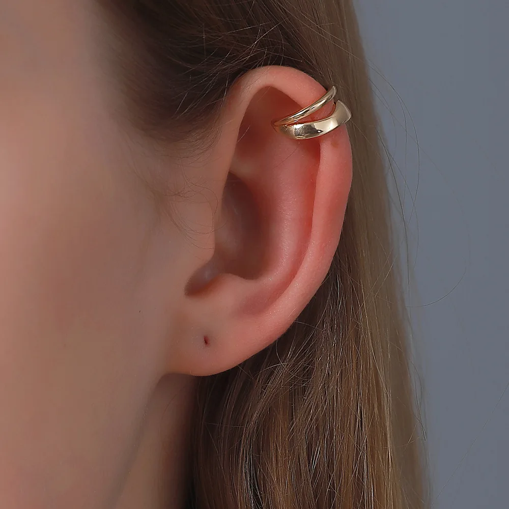 1PC Women's Punk Half Circle Ear Cuff Warp Clip Earrings for Women Jewelry Chic Ear Bone clips Gift манжеты серьги