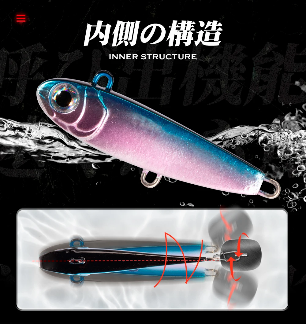 Hunthouse Violent Tail 2.0 Jigging Lure Spoon Sinking Bait Tackle Artificial 10g 18g 24g For Fishing Lure Pike Trout Tackle