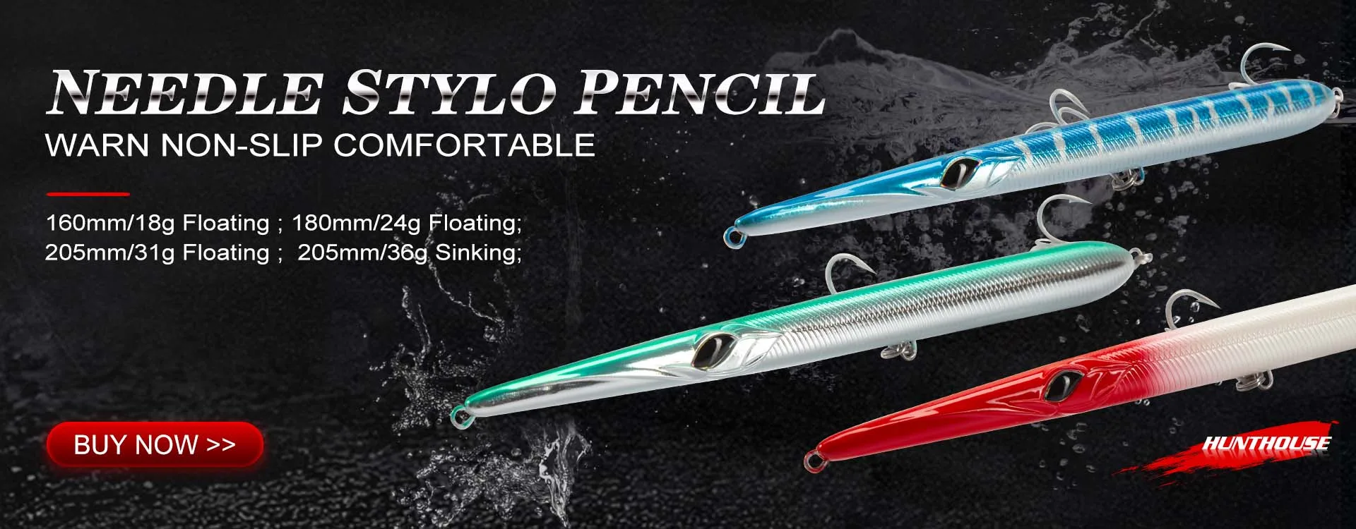 Hunthouse Violent Tail 2.0 Jigging Lure Spoon Sinking Bait Tackle Artificial 10g 18g 24g For Fishing Lure Pike Trout Tackle