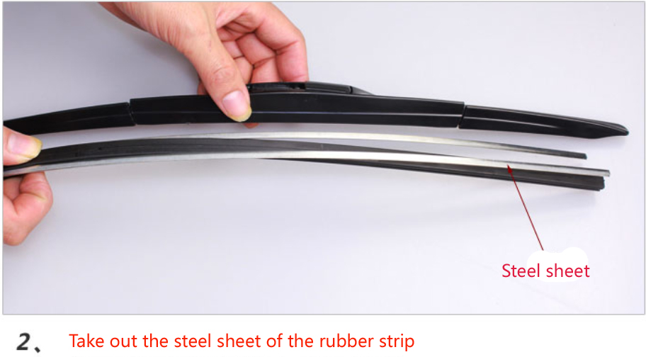KAWOO Auto Windscreen Car Wiper Blade Strips Vehicle Insert Rubber Strip 14"16"17"18"19"20"21"22"24"26" FR 10mm 1pcs Accessories