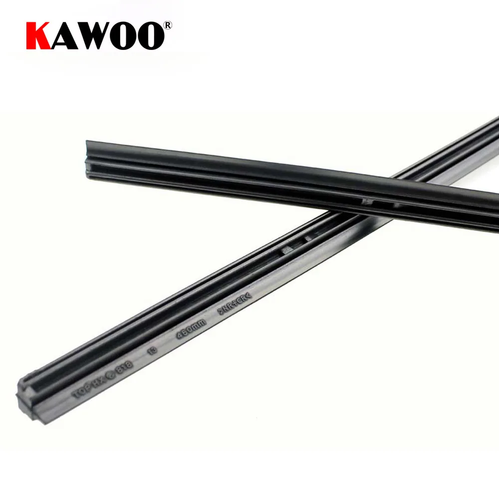 KAWOO Auto Windscreen Car Wiper Blade Strips Vehicle Insert Rubber Strip 14"16"17"18"19"20"21"22"24"26" FR 10mm 1pcs Accessories