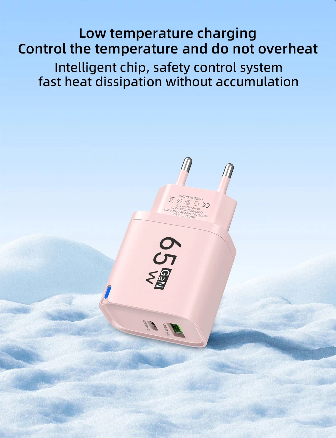 USB 65W Fast Charging Charger Type C High Speed Charge Mobile Phone Wall Adapter For iPhone Honor Xiaomi Huawei Samsung Oneplus