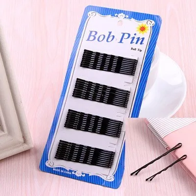1Pack New High Quality Women Hair Clips Bobby Hair Pins Hairpins Black Wave Straight Barrettes Girls Hair Accessories Wholesale