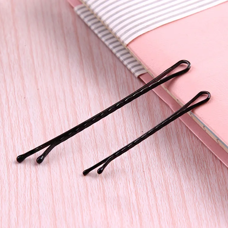 1Pack New High Quality Women Hair Clips Bobby Hair Pins Hairpins Black Wave Straight Barrettes Girls Hair Accessories Wholesale