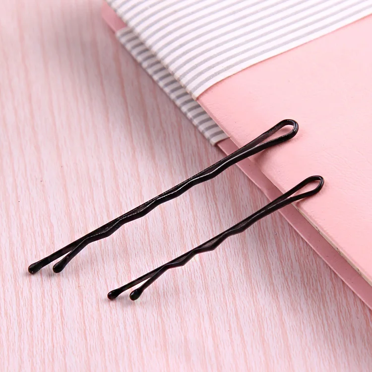 1Pack New High Quality Women Hair Clips Bobby Hair Pins Hairpins Black Wave Straight Barrettes Girls Hair Accessories Wholesale