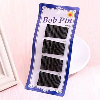 1Pack New High Quality Women Hair Clips Bobby Hair Pins Hairpins Black Wave Straight Barrettes Girls Hair Accessories Wholesale