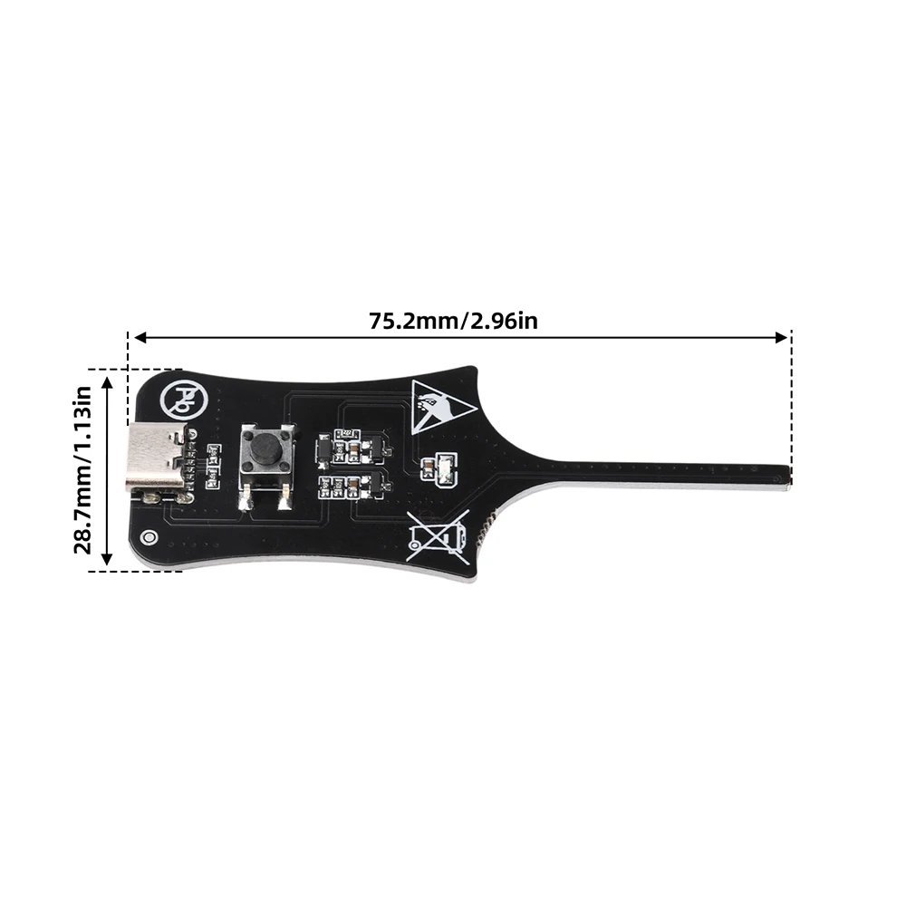 DC 5V Inductance Tester Motherboard Coil Tester Inductance Detector Electromagnetic Induction Meter Rapid Fault Detection Type C