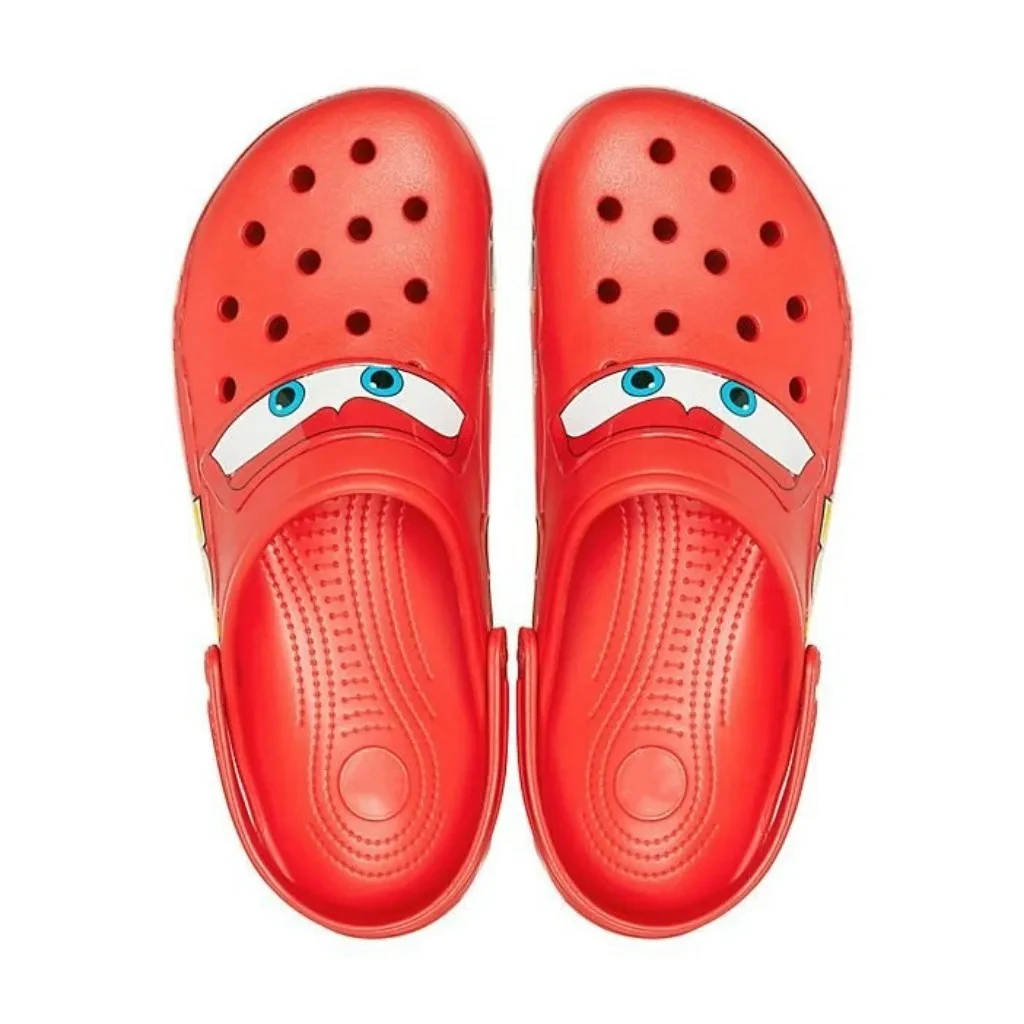 Lightning Mcqueens Outdoor Beach Holey Shoes Cartoon Slippers Men Sandals Casual Ankle-Wrap Eva Car Flip Flops Shoes