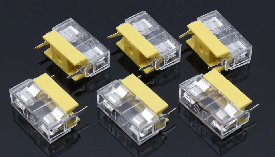 10 pcs Panel Mount PCB Fuse Holder Case w Cover 5x20mm