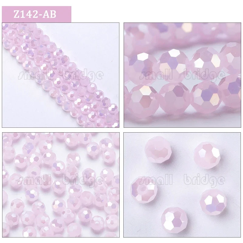 3 4 6 8mm Czech Round Spacer Glass Beads For Jewelry Making Diy Accessories Colorful Faceted Crystal Beads Wholesale Z174
