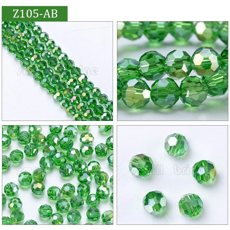 3 4 6 8mm Czech Round Spacer Glass Beads For Jewelry Making Diy Accessories Colorful Faceted Crystal Beads Wholesale Z174