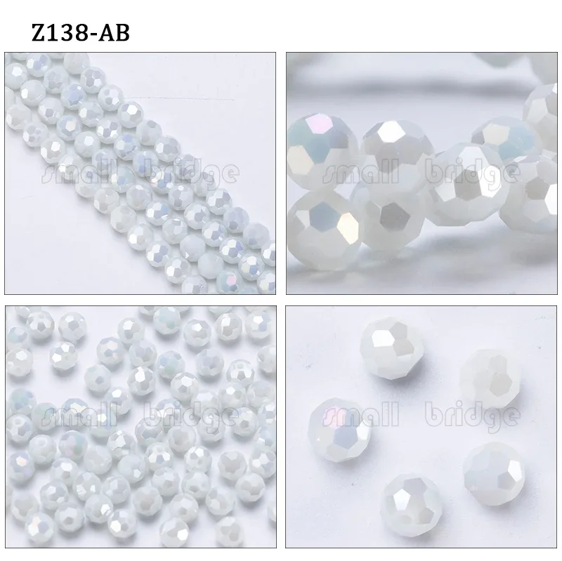 3 4 6 8mm Czech Round Spacer Glass Beads For Jewelry Making Diy Accessories Colorful Faceted Crystal Beads Wholesale Z174