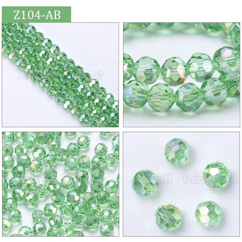 3 4 6 8mm Czech Round Spacer Glass Beads For Jewelry Making Diy Accessories Colorful Faceted Crystal Beads Wholesale Z174