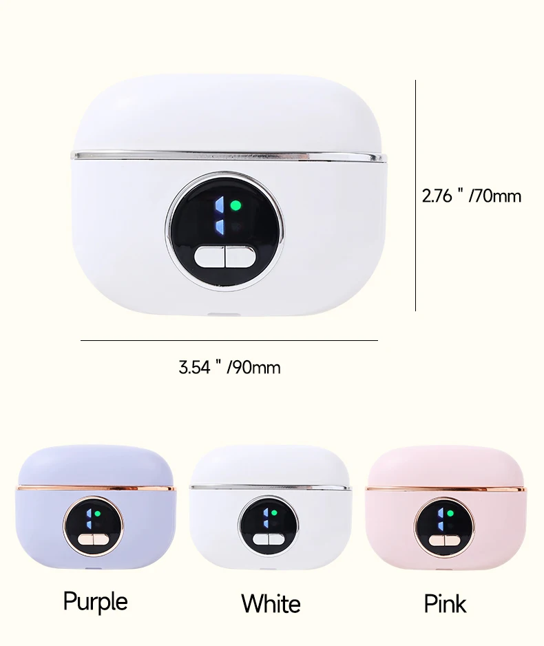 Low Noise Long-Lasting Electric Nail Trimmer Polisher Automatic Convenient Electric Nail File Cutter Nail Clipper with Led Light