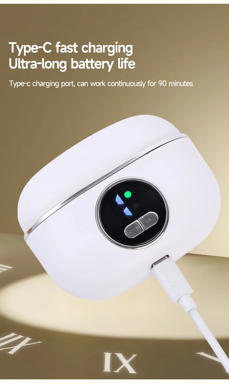 Low Noise Long-Lasting Electric Nail Trimmer Polisher Automatic Convenient Electric Nail File Cutter Nail Clipper with Led Light