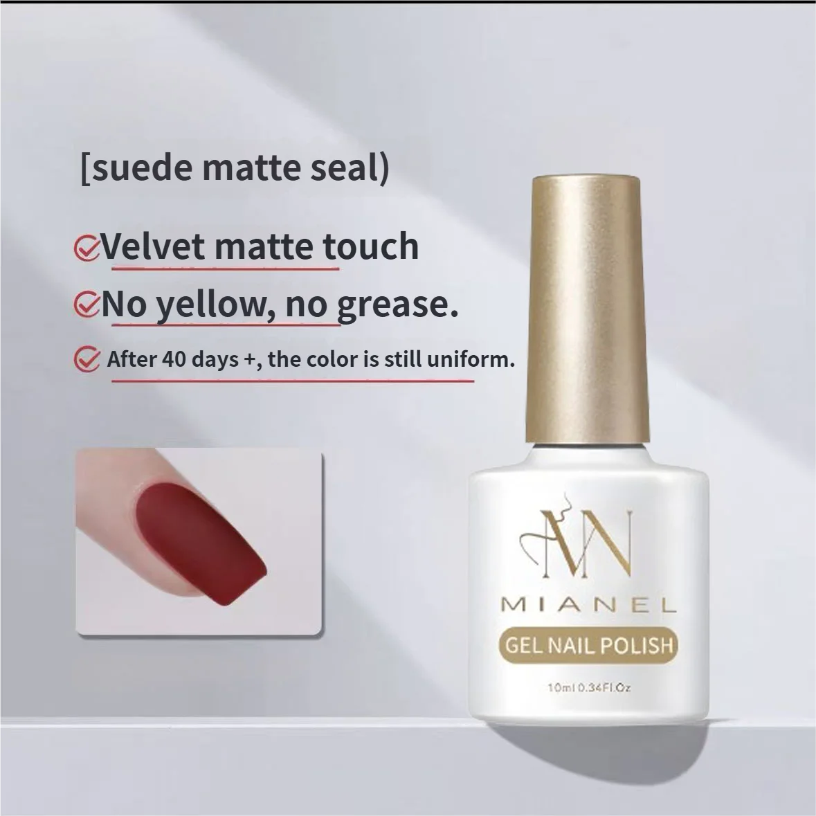 MIANEL 2026 New Summer Waterdrop Top Coat Gel, High Gloss Crystal Plating Sealer, 3D No-Wipe Nail Gel Polish