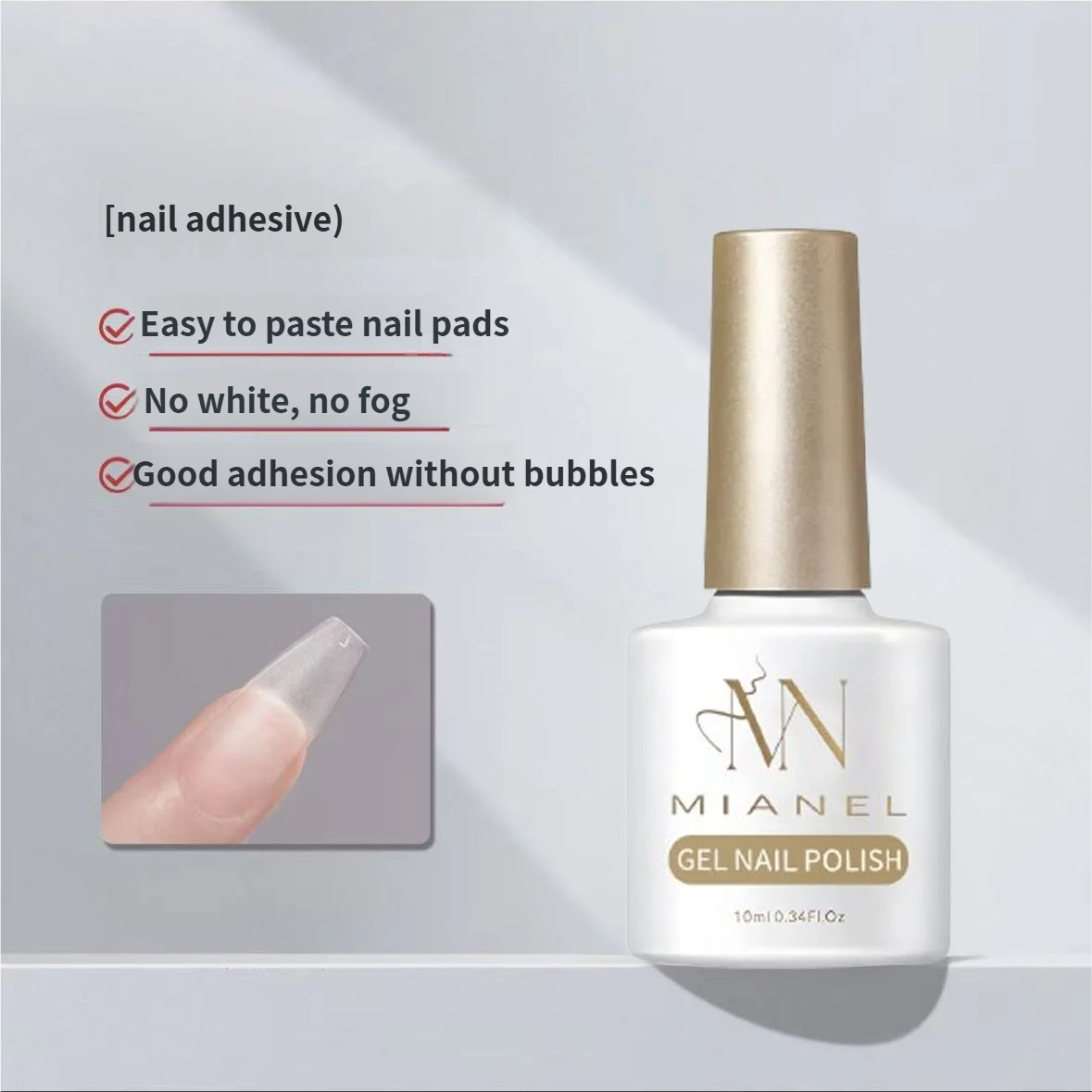 MIANEL 2026 New Summer Waterdrop Top Coat Gel, High Gloss Crystal Plating Sealer, 3D No-Wipe Nail Gel Polish