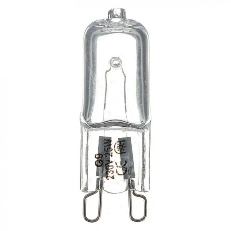 10pcs/lot G9 220-240V 25W 40W 60W Portable Warm White Halogen Bulb Light Lamp 3000-3500K Globe 230V Capsule Clear Bulbs