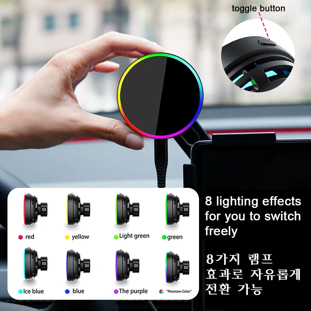 25W Car Phone Mount Holder Magnetic Wireless Charger Compatible with MagSafe for Tesla Model 3 Y HIGHLAND LAUNCH JUNIPER 2026