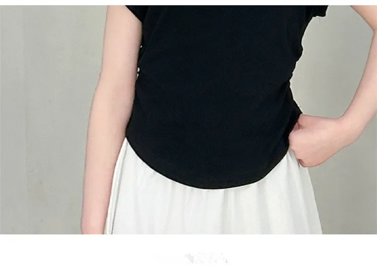 Girls New Suit Children Top Set Summer Short Sleeved T-shirt Pants 2PCS Kid Solid Color Outfits Teen Casual Loose Clothes