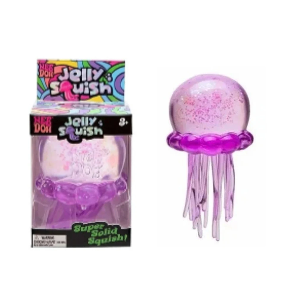 Jellyfish Squish Beach Water Play Octopus Toy Outdoor Squeeze Toy Simulated Octopus Stress Balls Relief Fidget Toy for Kids