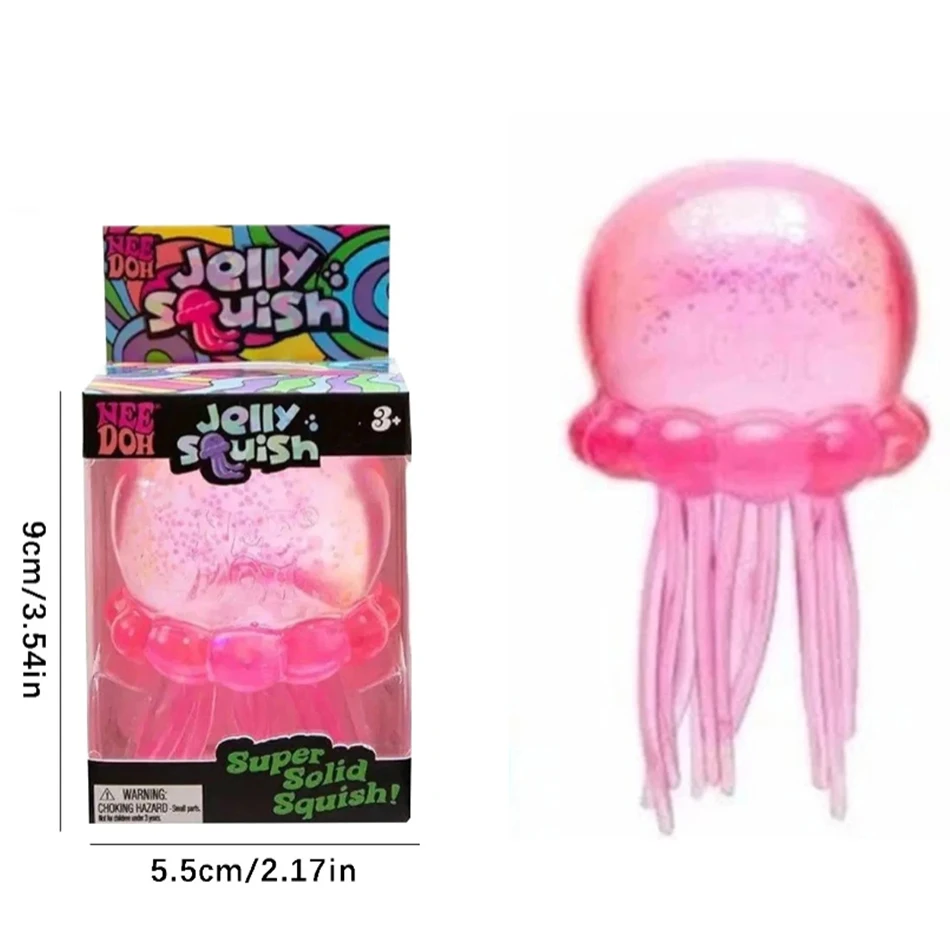 Jellyfish Squish Beach Water Play Octopus Toy Outdoor Squeeze Toy Simulated Octopus Stress Balls Relief Fidget Toy for Kids