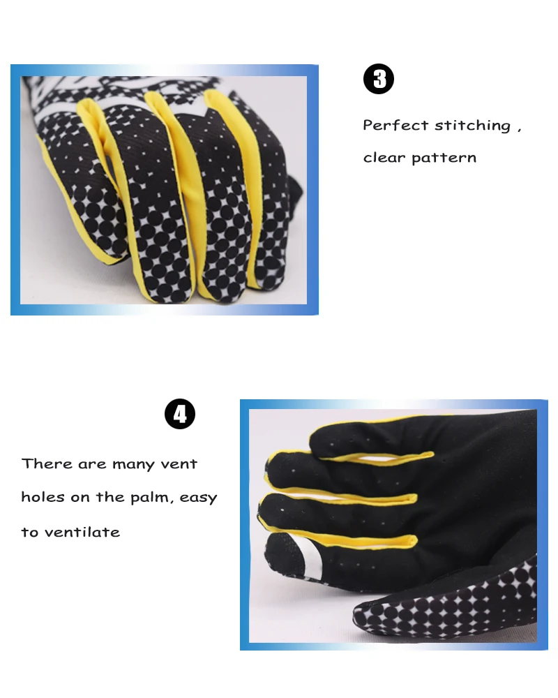IOQX DH MX BMX MTB Motorcycle Motocross Gloves Off Road Racing Pro Downhill Sport Bike Bicycle Cycling Riding Gloves