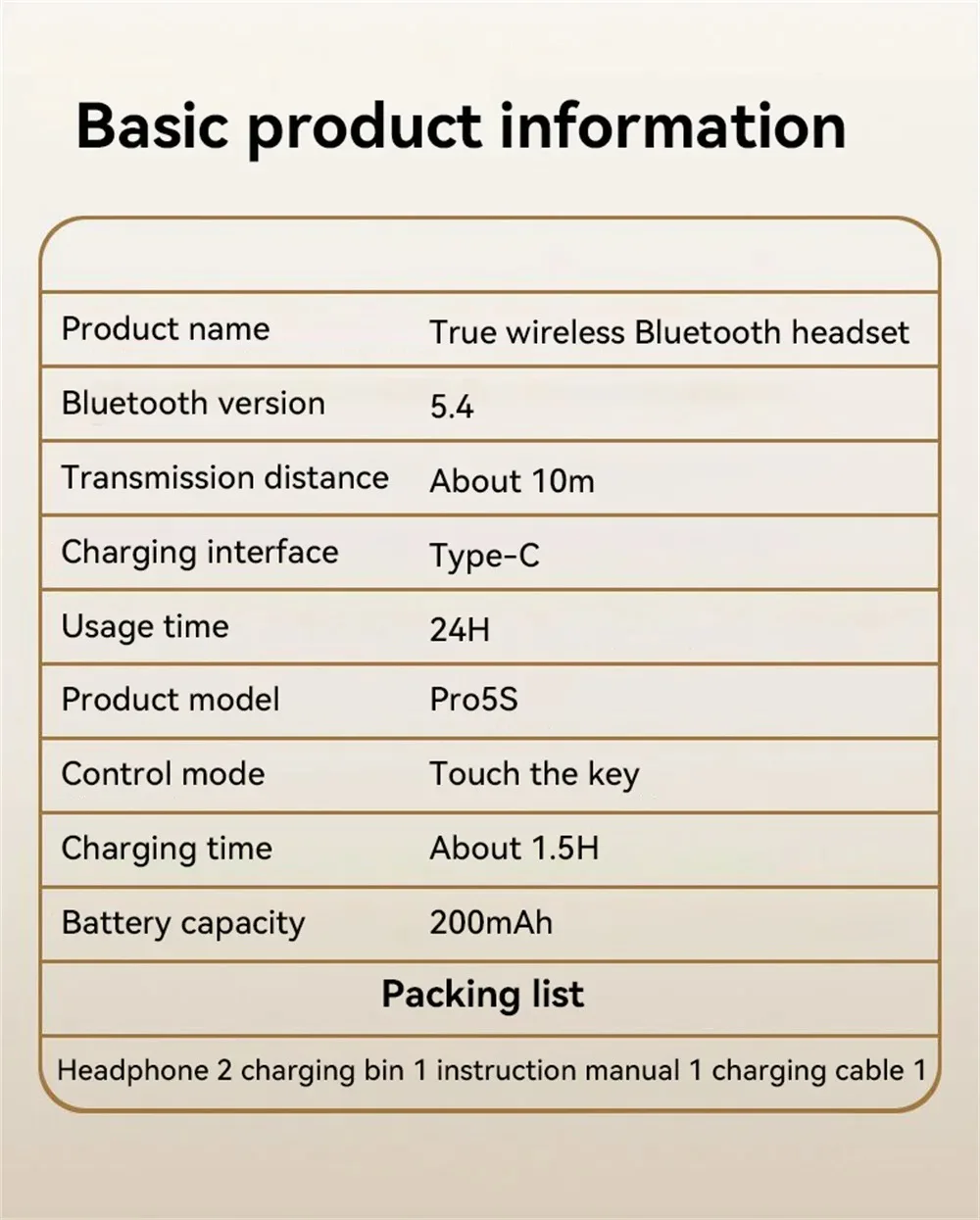 New Arrival True Wireless TWS In Ear Headphones Dynamic Sound Noise Cancelling Bluetooth Earbuds Long Battery Life Sports