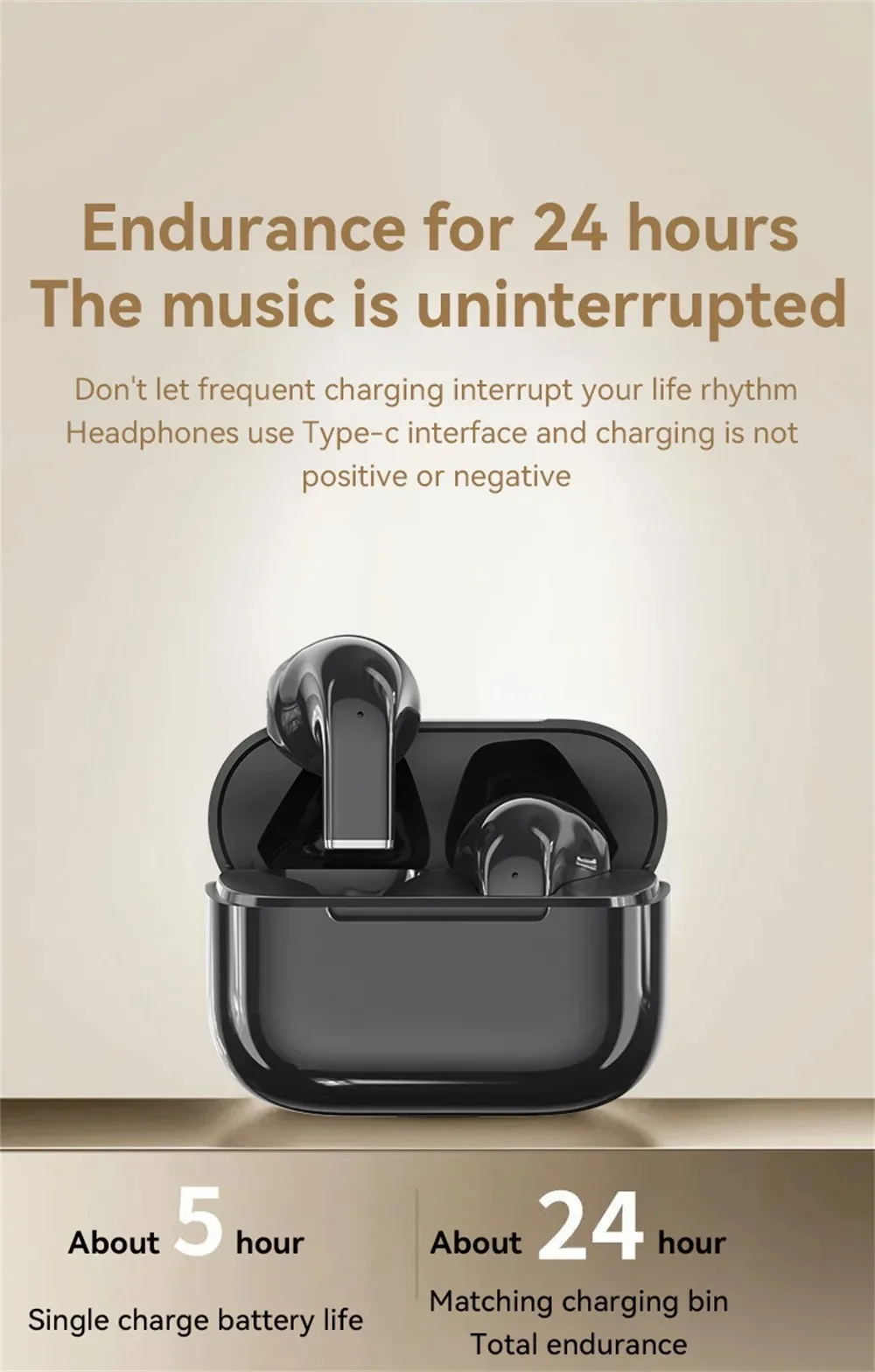 New Arrival True Wireless TWS In Ear Headphones Dynamic Sound Noise Cancelling Bluetooth Earbuds Long Battery Life Sports